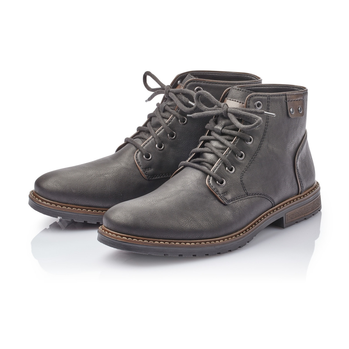 detail Pánské černé kotníkové boty RIEKER F5344-00 SCHWARZ H/W 9