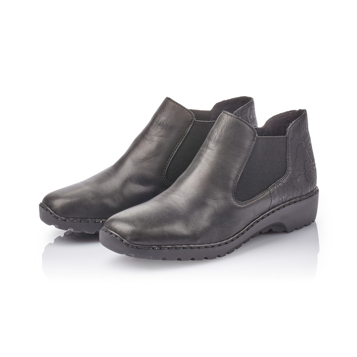 detail Dámska členková obuv RIEKER L6090-03 SCHWARZ H/W 9