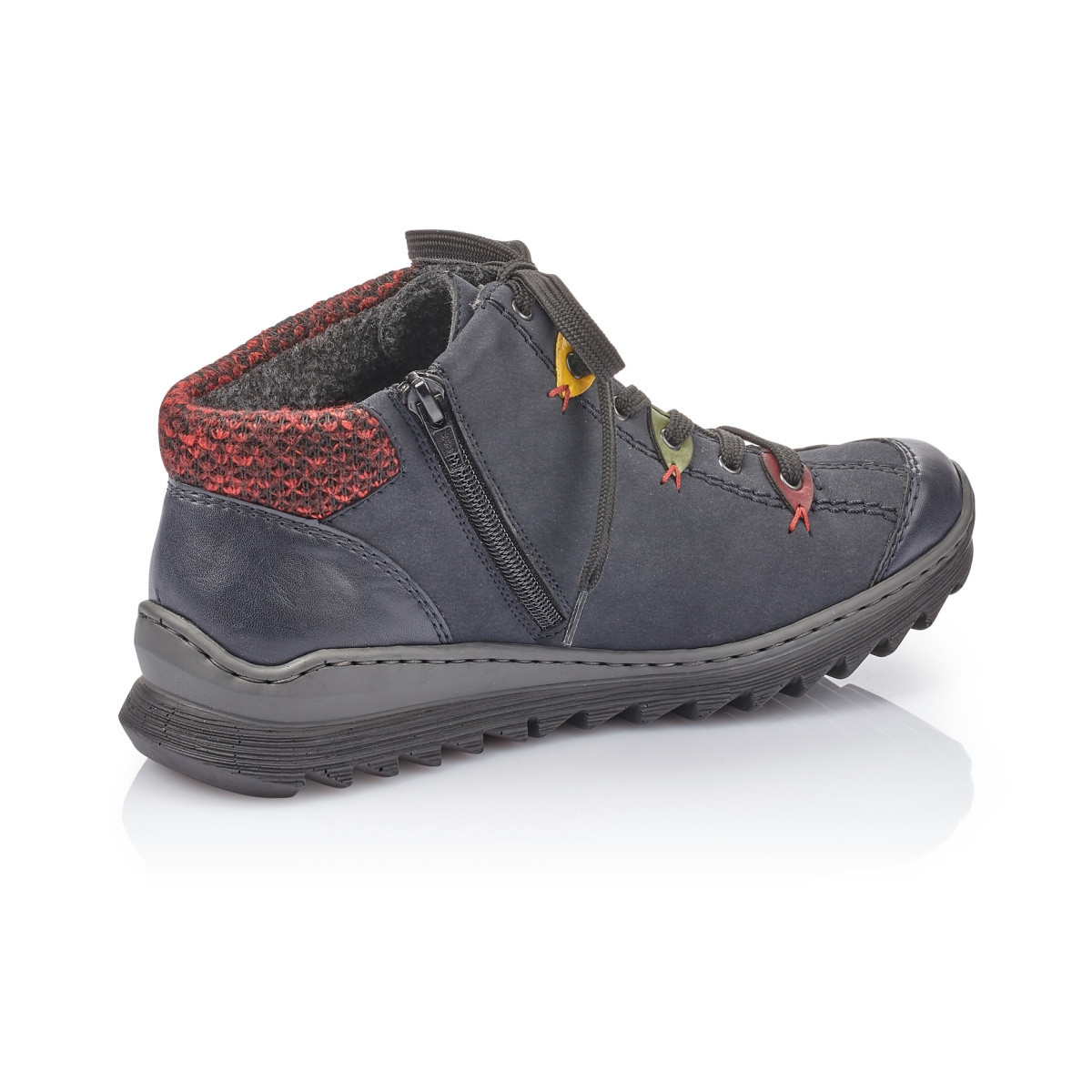 detail Dámská kotníková obuv RIEKER M62A4-15 modrá W1