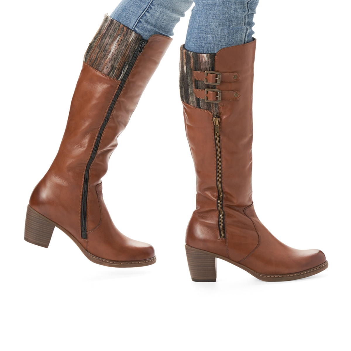 detail Dámské kozačky REMONTE RIE-1036916-W9 hnědá