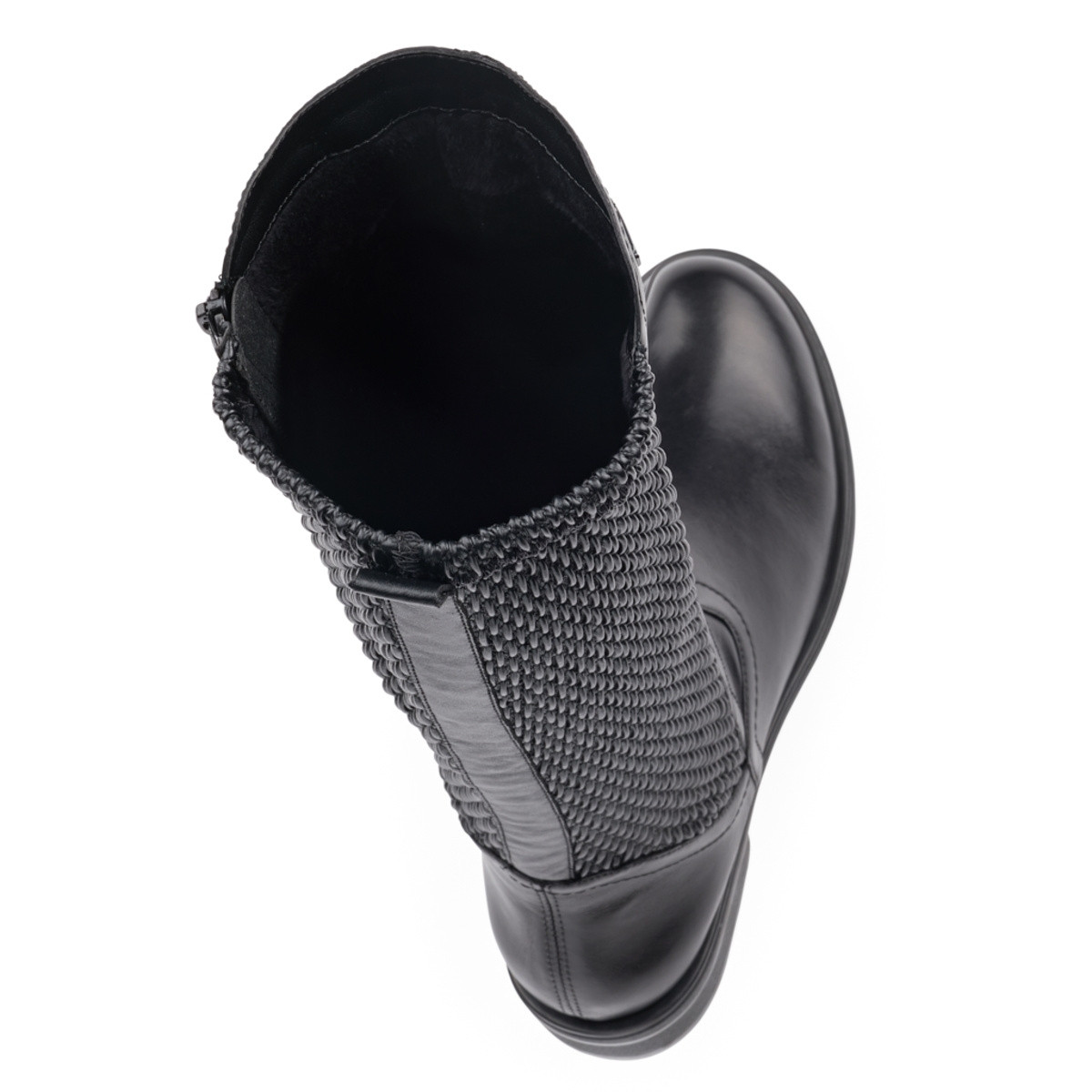 detail Dámské nadměrné kozačky REMONTE R4970-01 SCHWARZ H/W 9