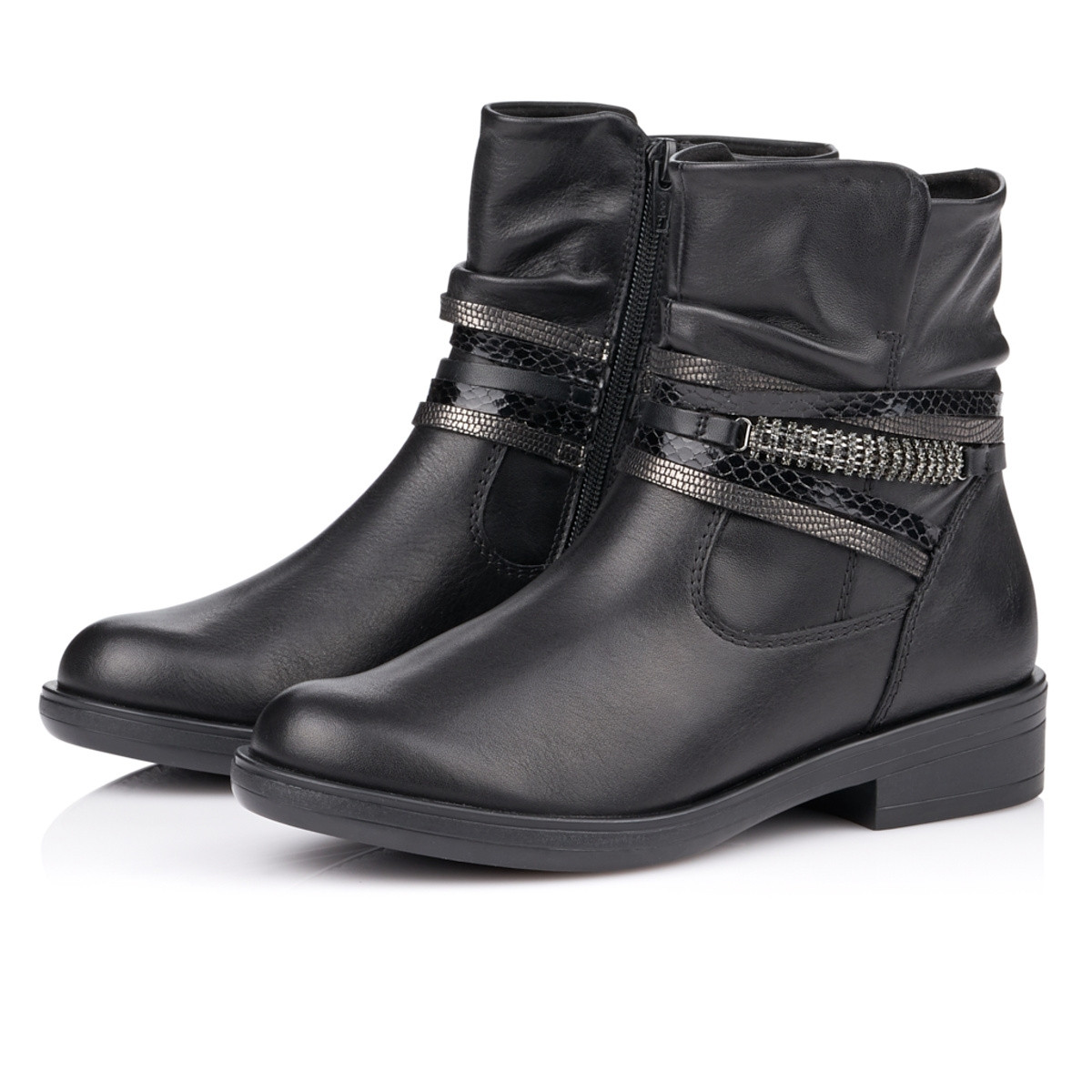 detail Dámska členková obuv REMONTE R4980-01 čierna W0