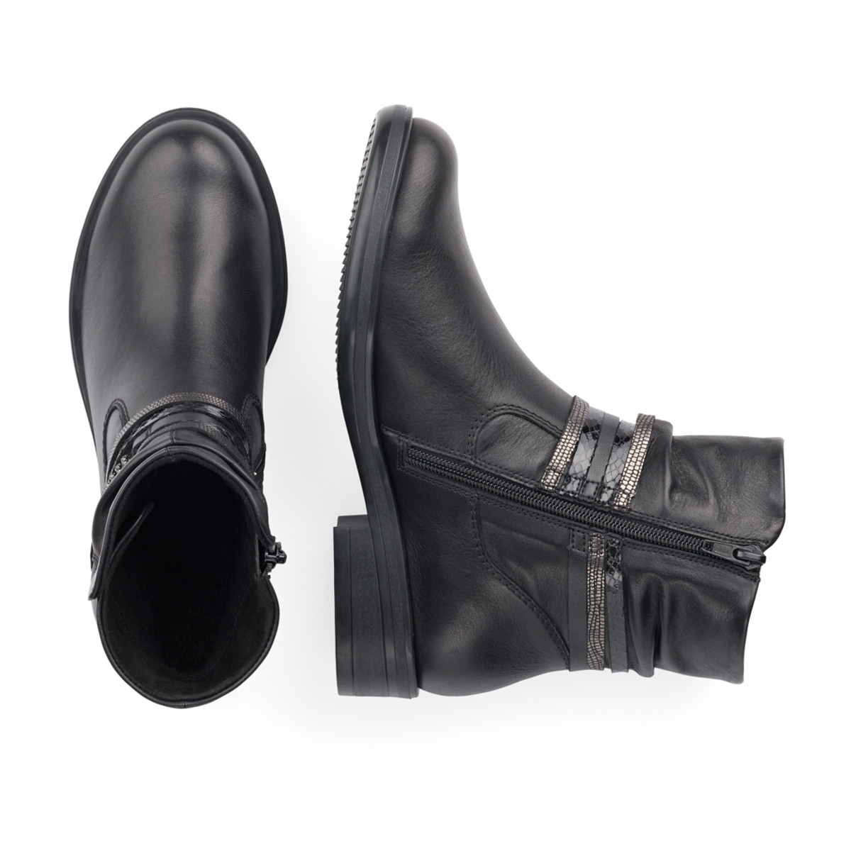 detail Dámska členková obuv REMONTE R4980-01 čierna W0