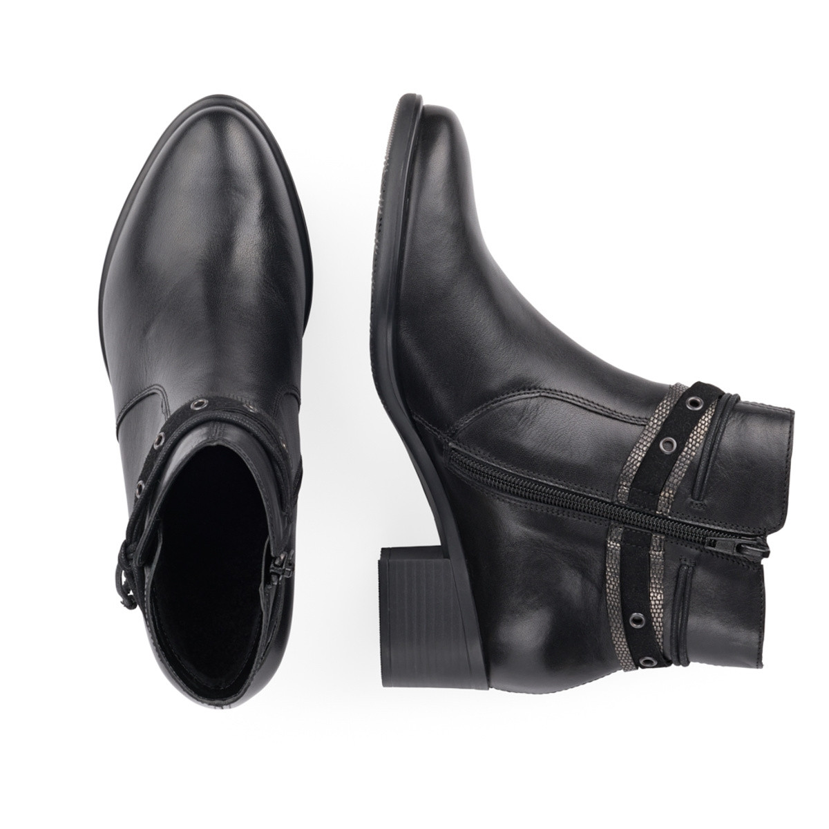 detail Dámska členková obuv REMONTE R5177-01 SCHWARZ H/W 9