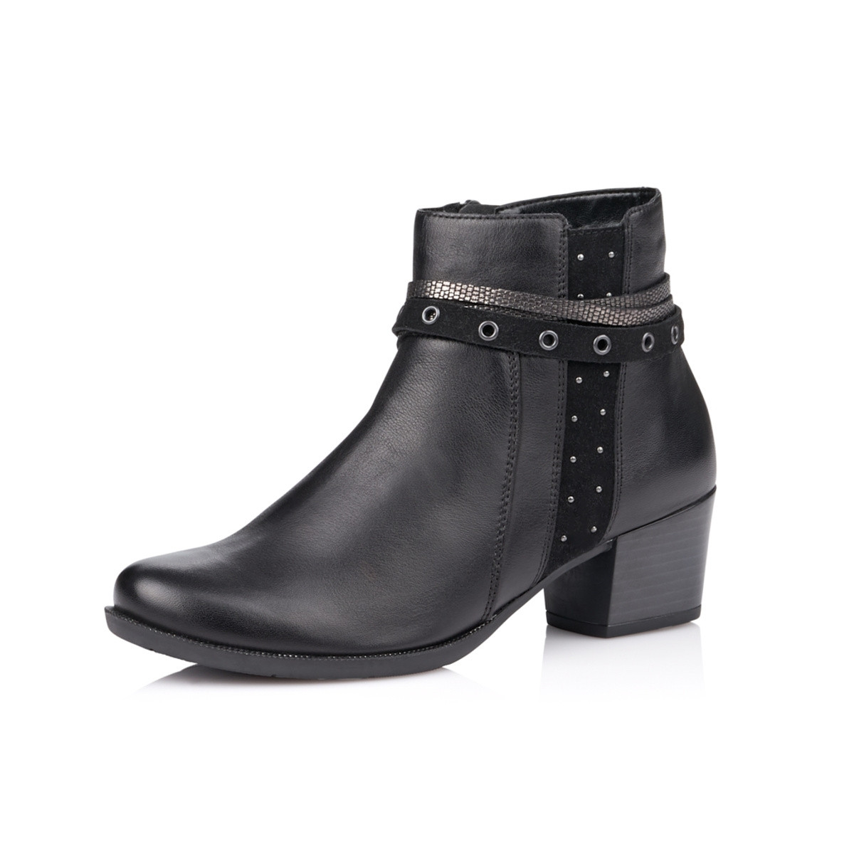 detail Dámská kotníková obuv REMONTE R5673-01 SCHWARZ H/W 9