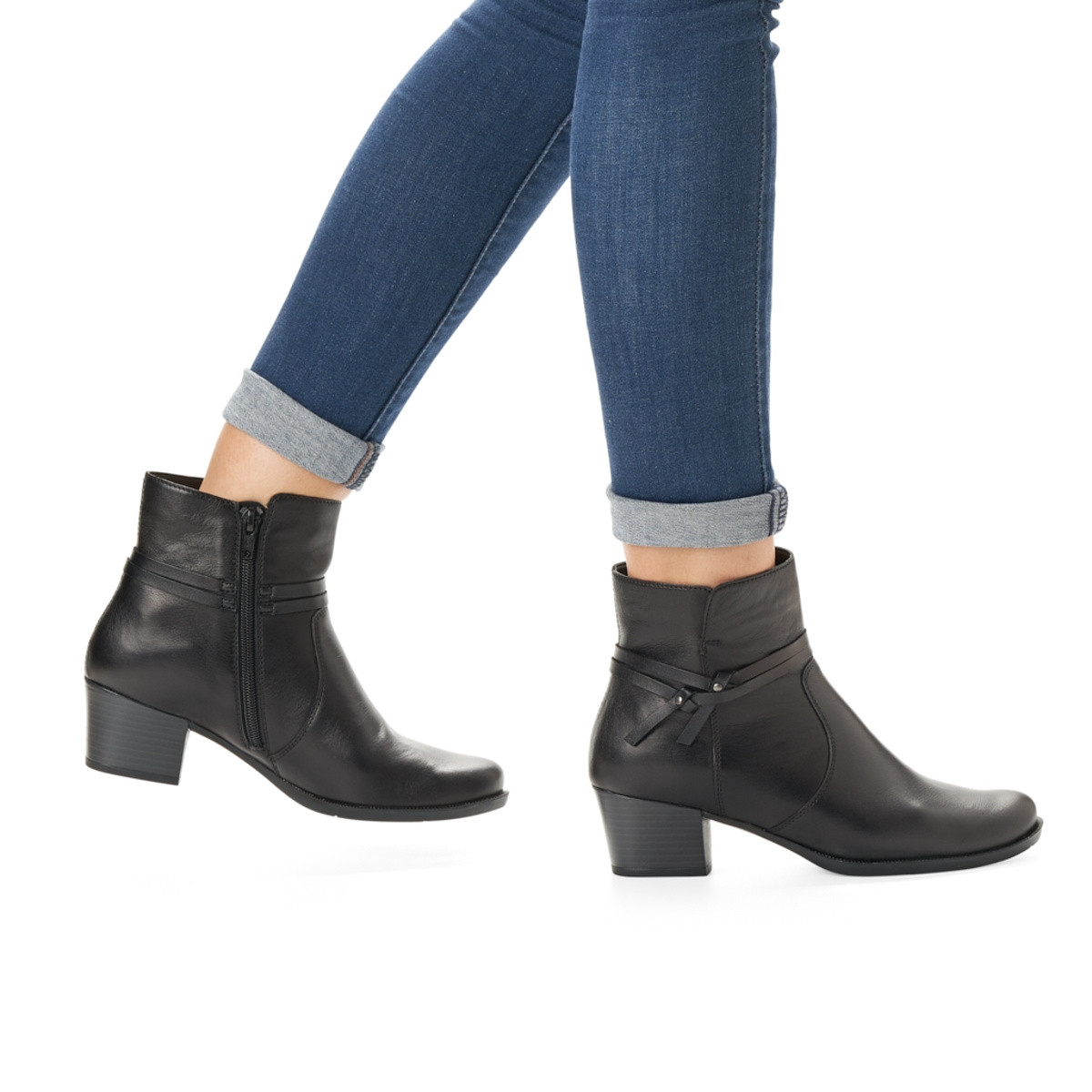 detail Dámská kotníková obuv REMONTE R5675-01 SCHWARZ H/W 9