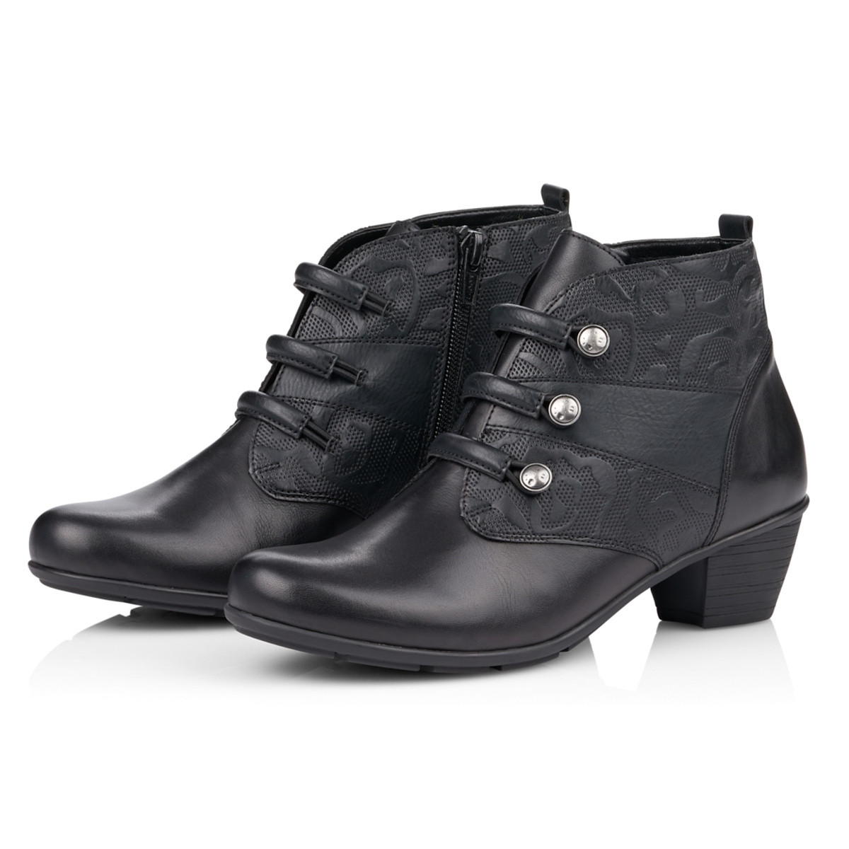 detail Dámska členková obuv REMONTE R7577-01 SCHWARZ H/W 9