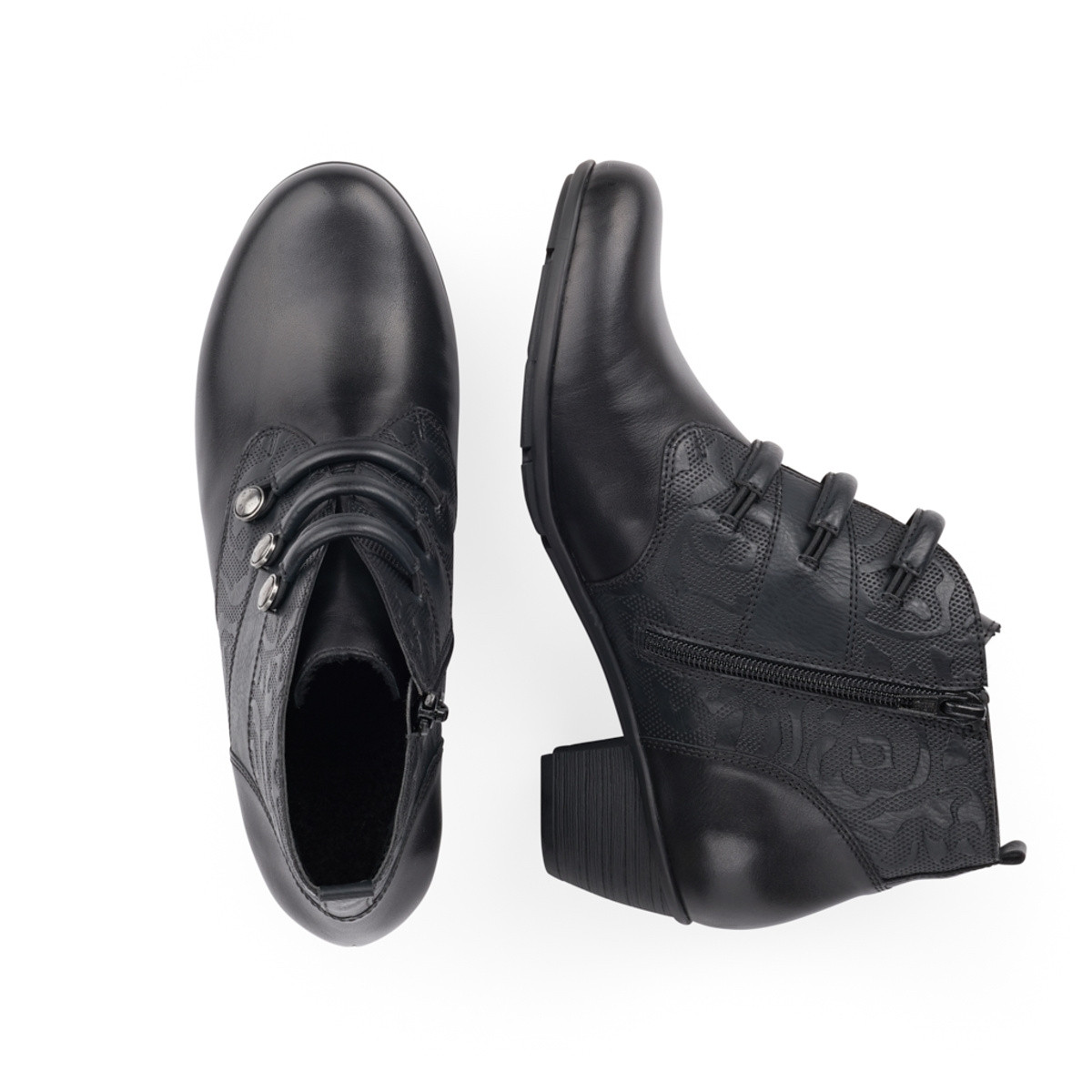 detail Dámska členková obuv REMONTE R7577-01 SCHWARZ H/W 9