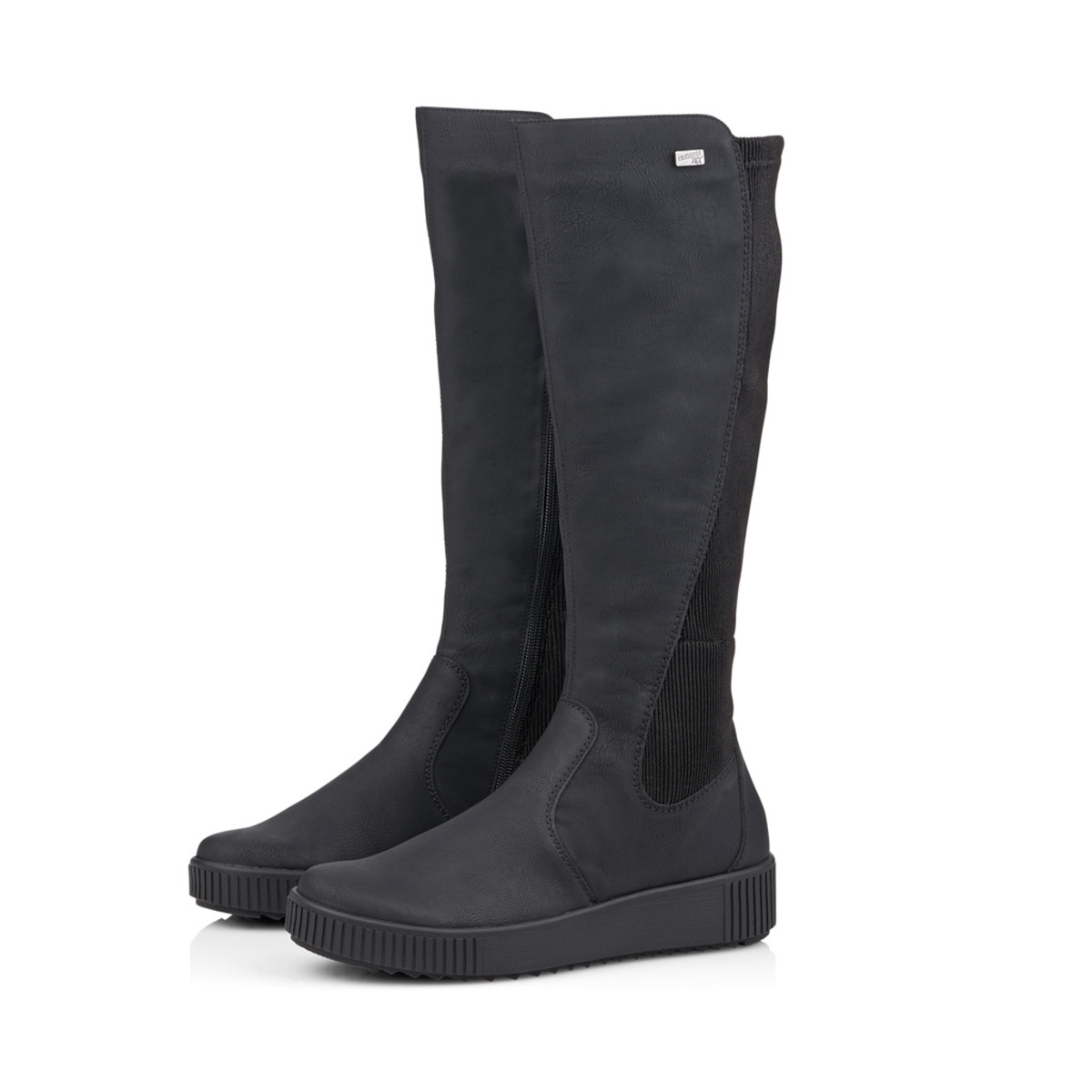 detail Dámské černé kozačky REMONTE R7975-02 SCHWARZ H/W 9