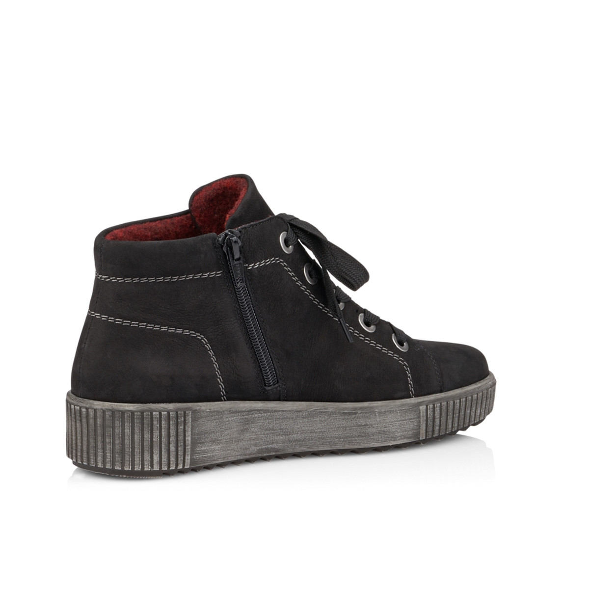 detail Dámské černé kotníkové boty REMONTE R7982-02 SCHWARZ H/W 9