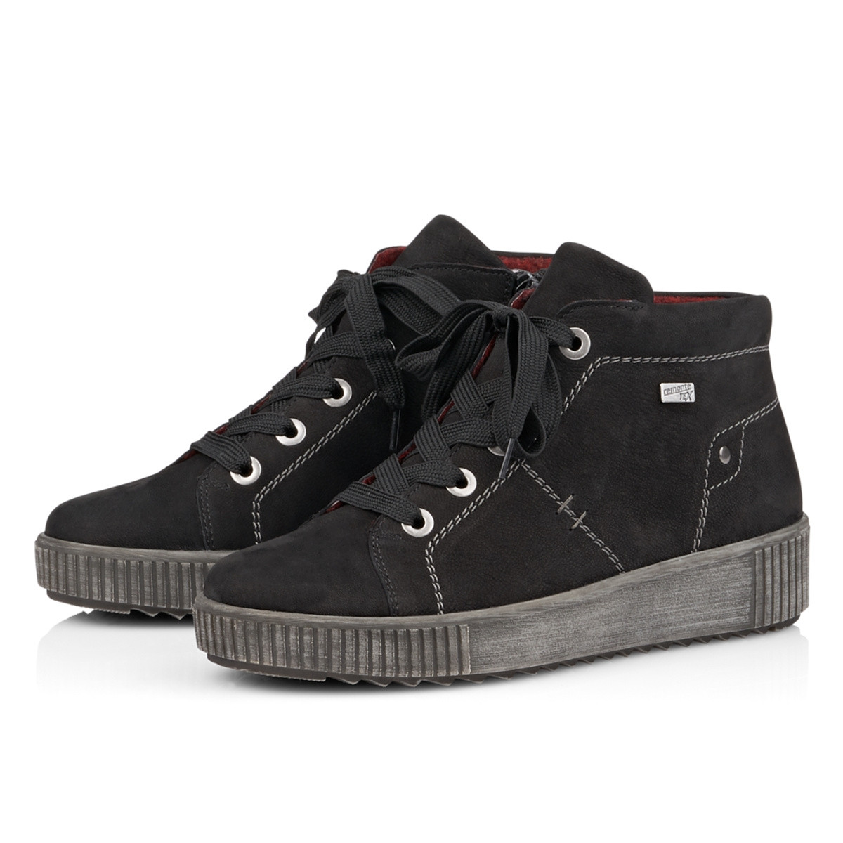detail Dámské černé kotníkové boty REMONTE R7982-02 SCHWARZ H/W 9