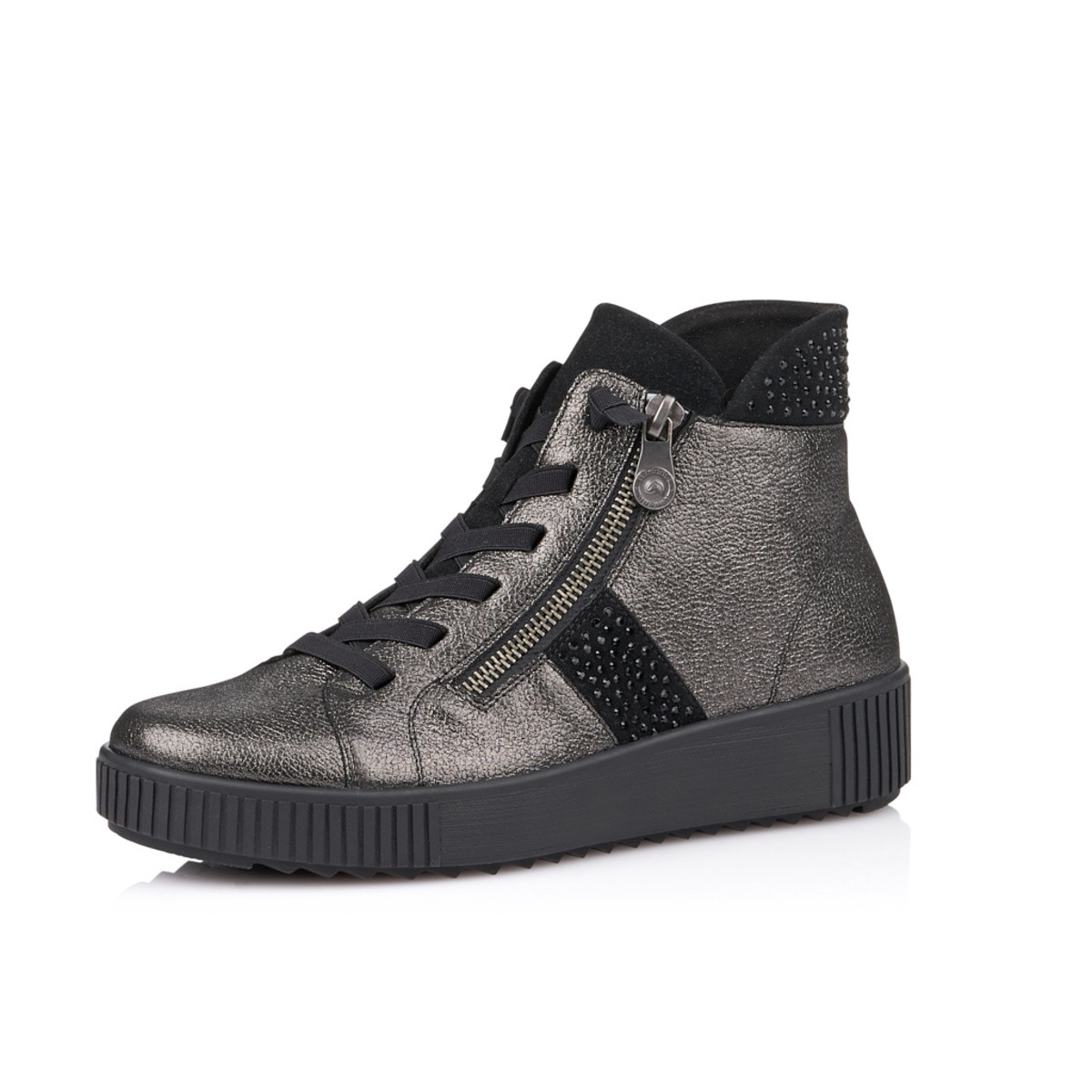 detail Dámské černé kotníkové boty REMONTE R7987-02 SCHWARZ H/W 9