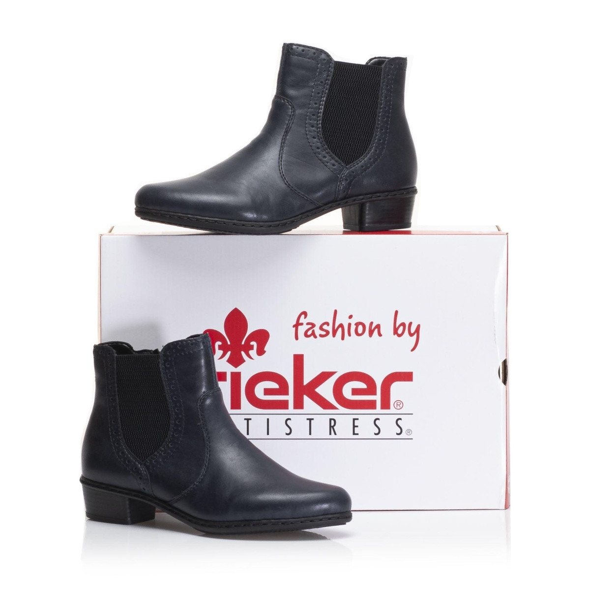 detail Dámska členková obuv RIEKER Y0771-15 BLAU H/W 9