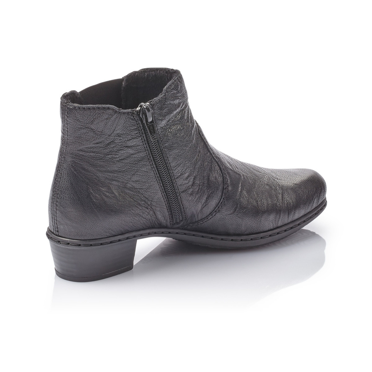 detail Dámska členková obuv RIEKER Y0778-01 SCHWARZ H/W 9