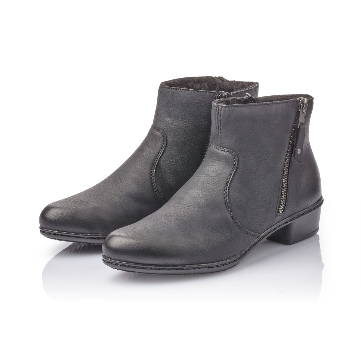 detail Dámska členková obuv RIEKER Y0790-00 SCHWARZ H/W 9