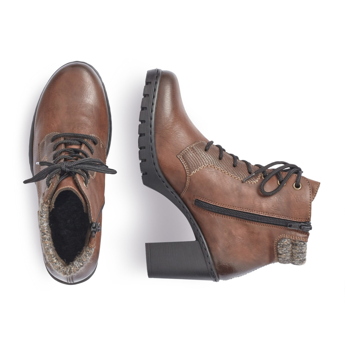 detail Dámská obuv RIEKER RIE-1037030-W1 hnědá