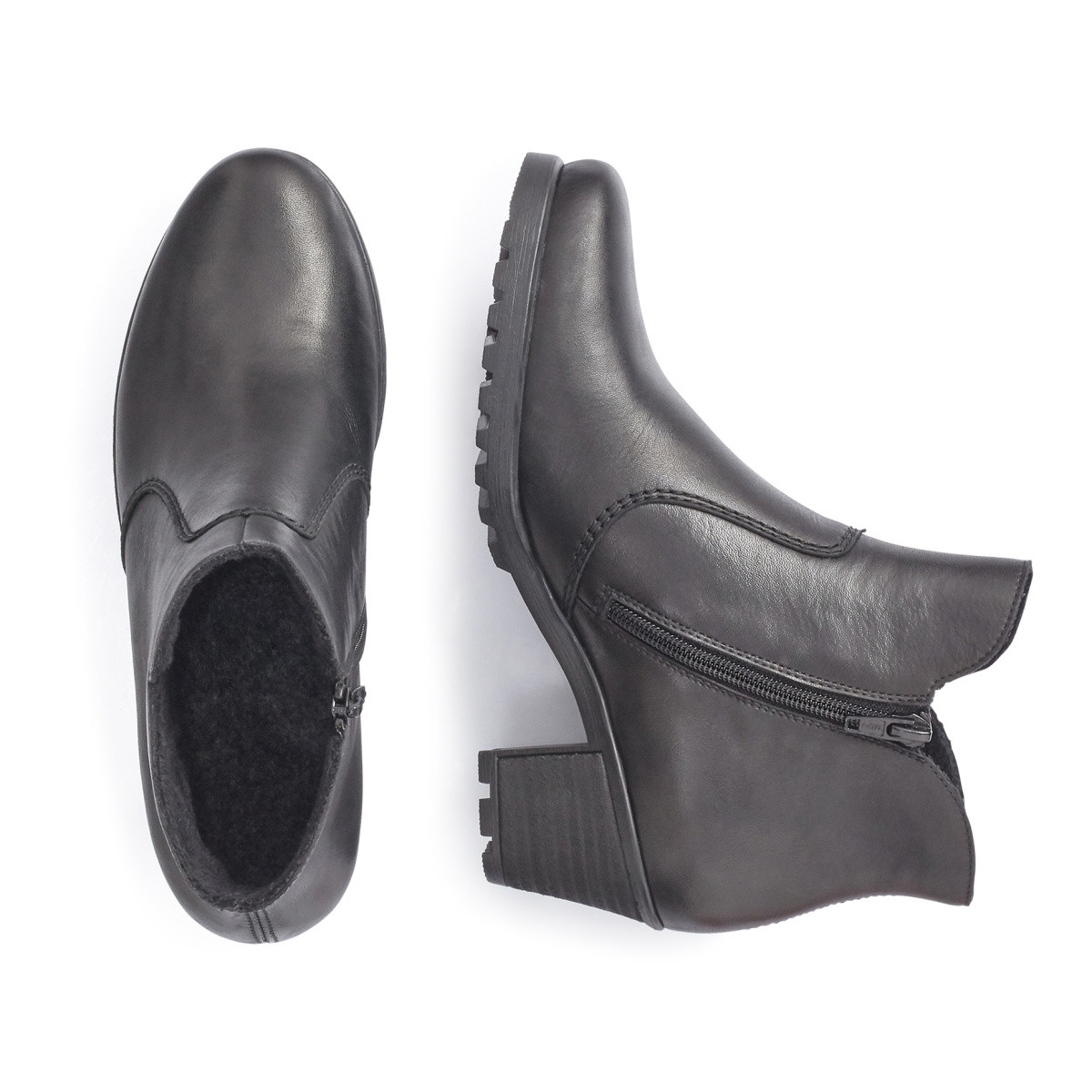 detail Dámska členková obuv RIEKER Y80A4-01 SCHWARZ H/W 9