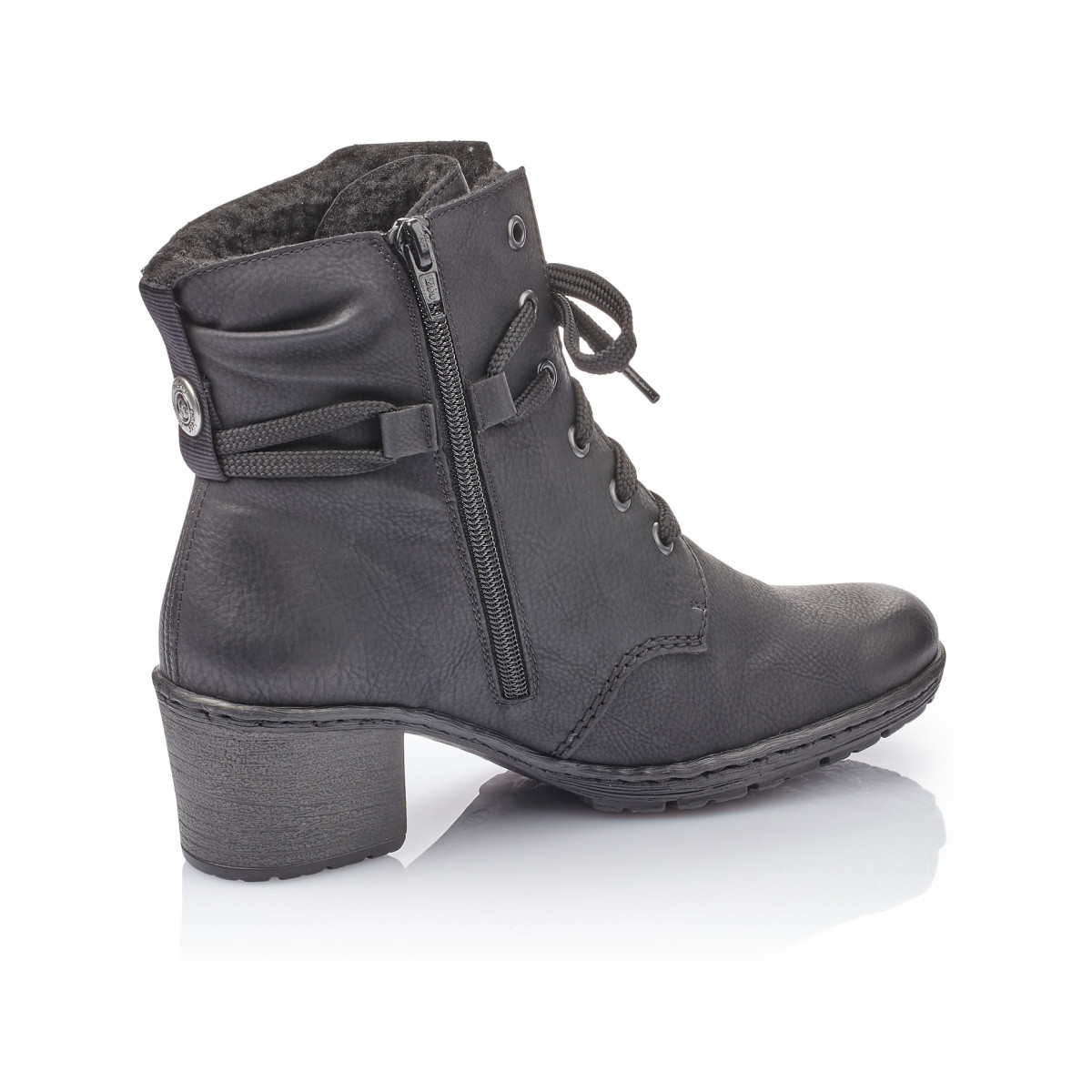 detail Dámská kotníková obuv RIEKER Y8820-01 SCHWARZ H/W 9