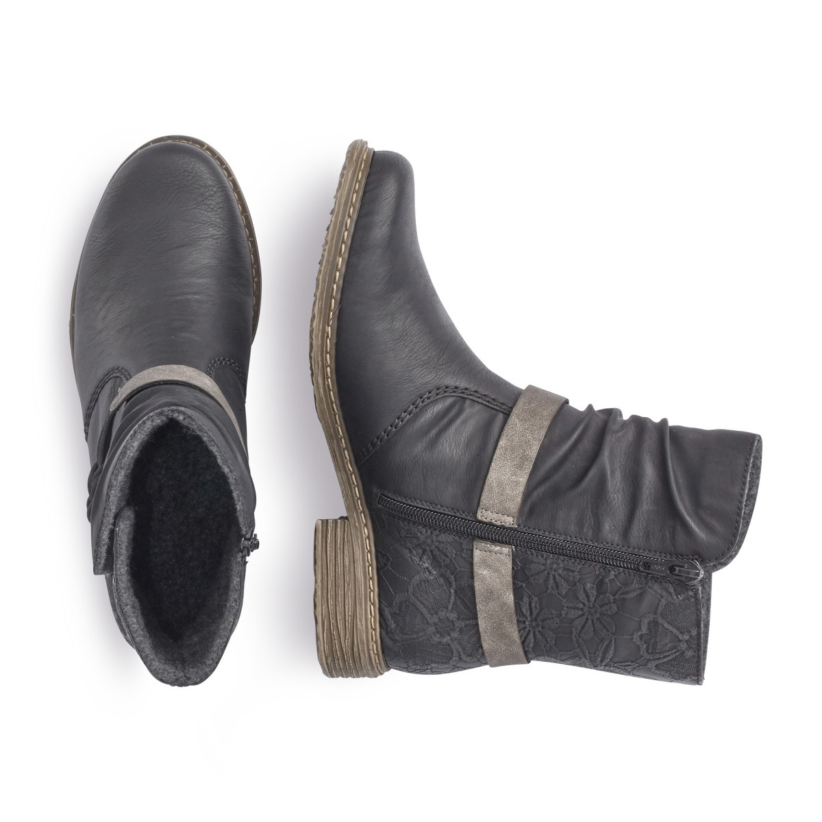 detail Dámská obuv RIEKER RIE-1037079-W9 černá