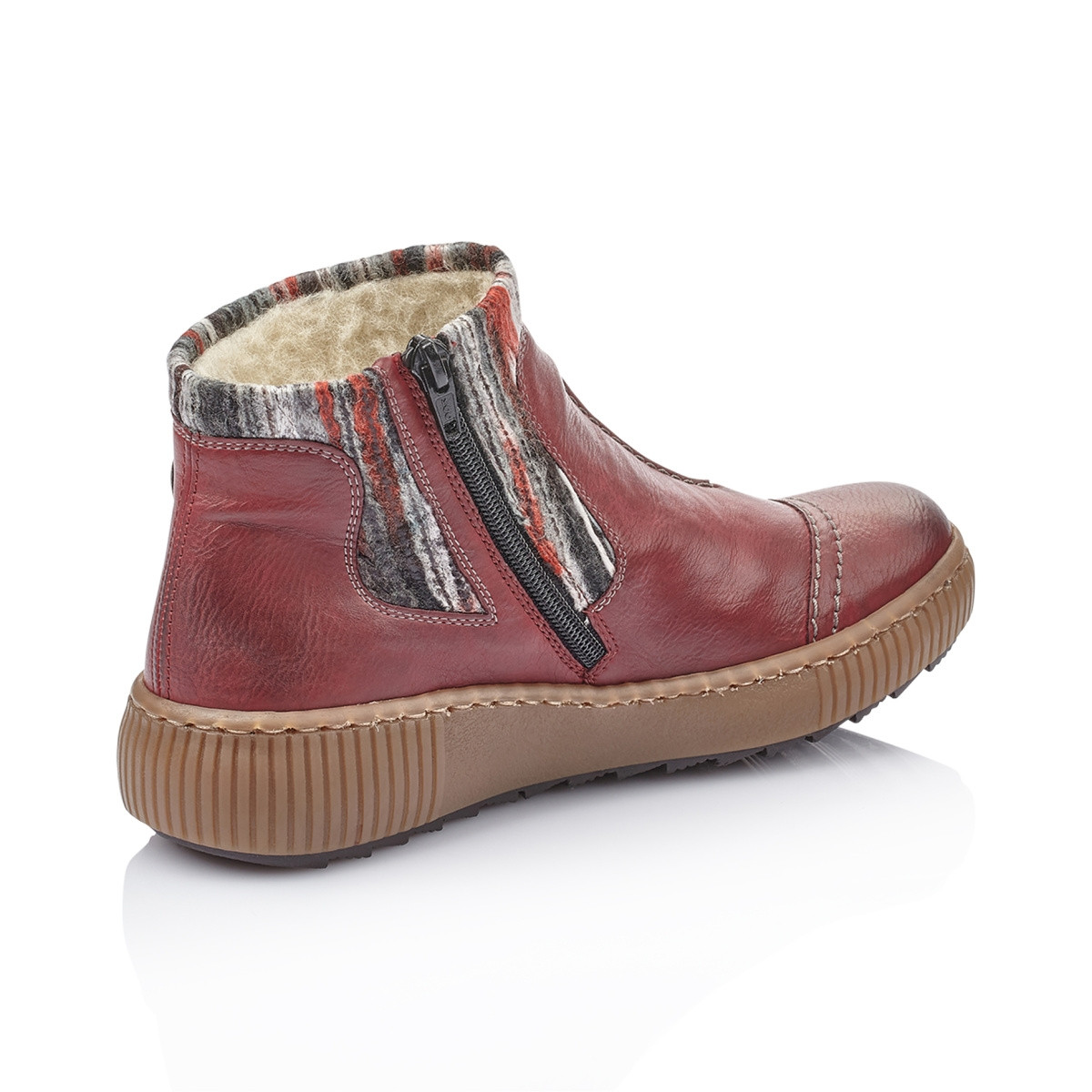 detail Dámská kotníková obuv RIEKER Z6684-35 červená W1