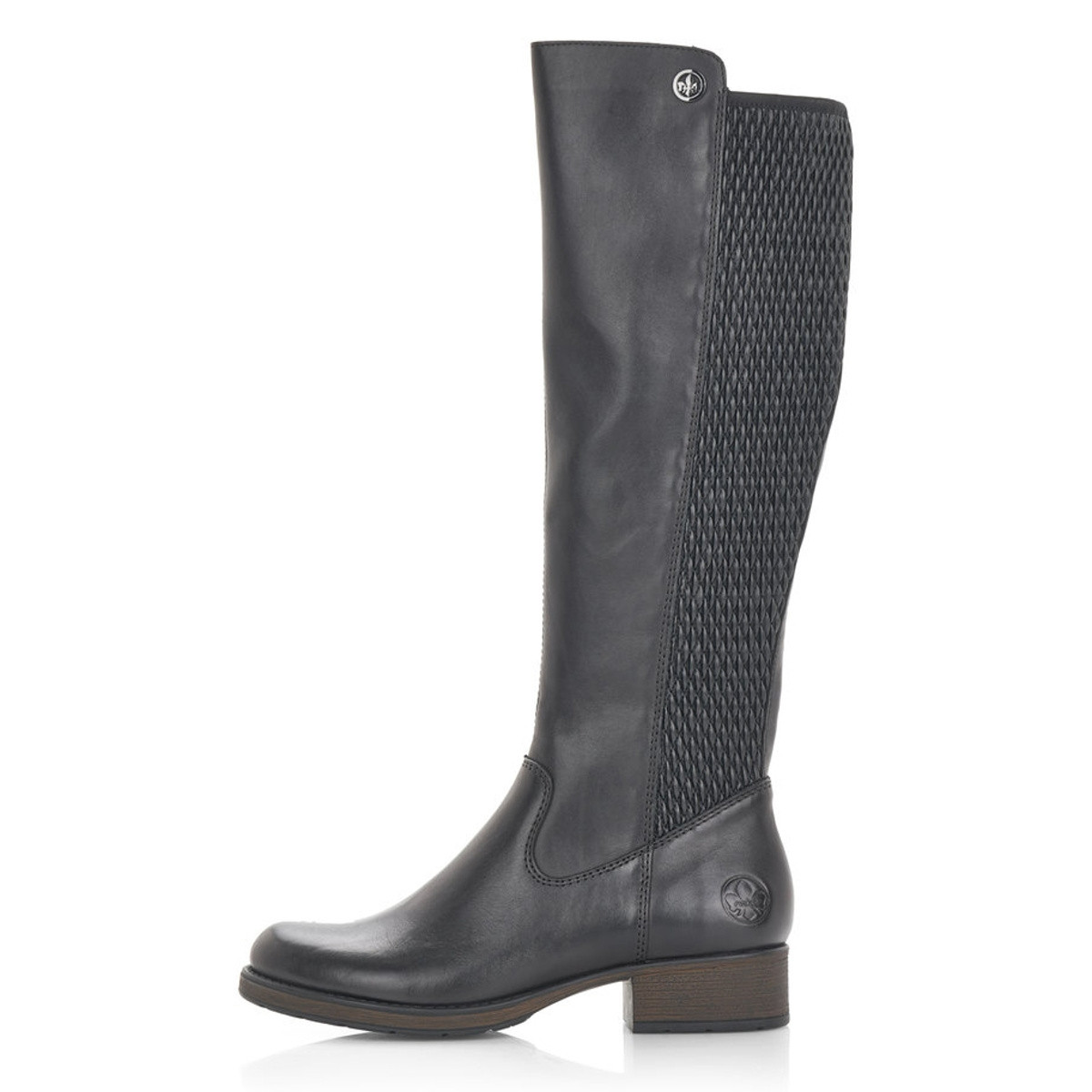 detail Dámské kozačky RIEKER Z9591-00 černá W5