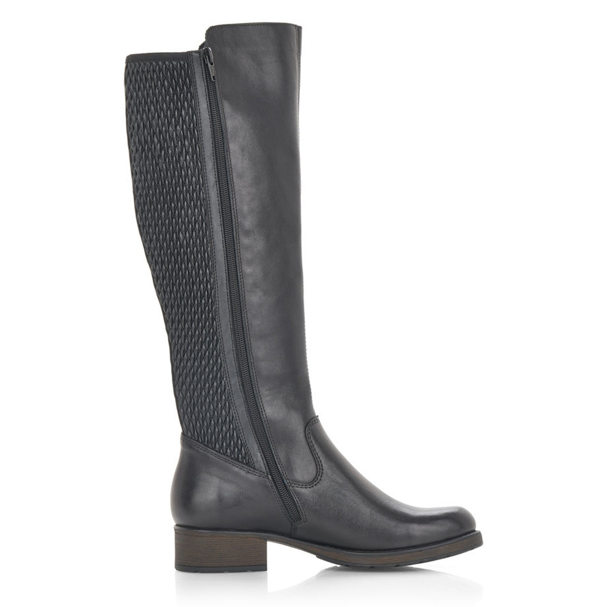 detail Dámské kozačky RIEKER Z9591-00 černá W5