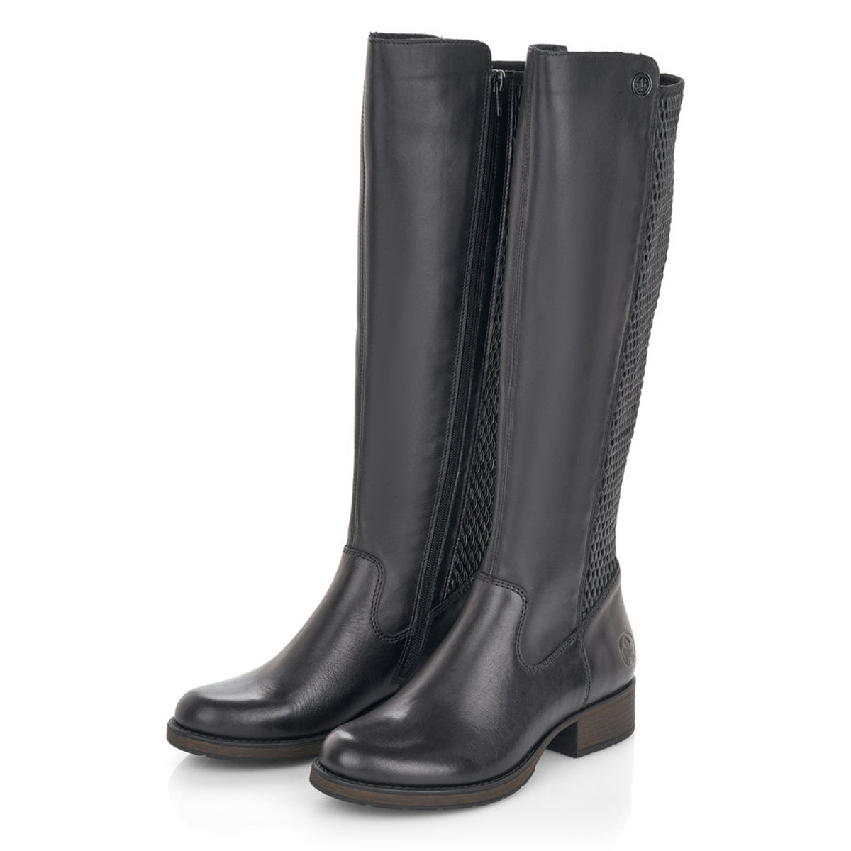 detail Dámské kozačky RIEKER Z9591-00 černá W5