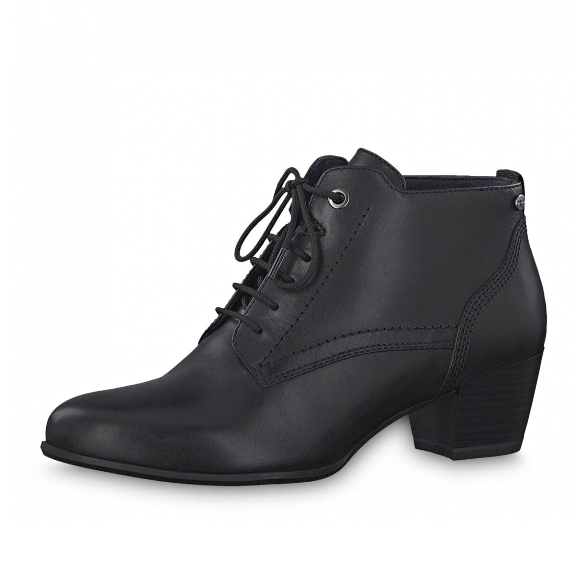 detail Dámská kotníková obuv TAMARIS 1-1-25115-23 BLACK LEATHER 003
