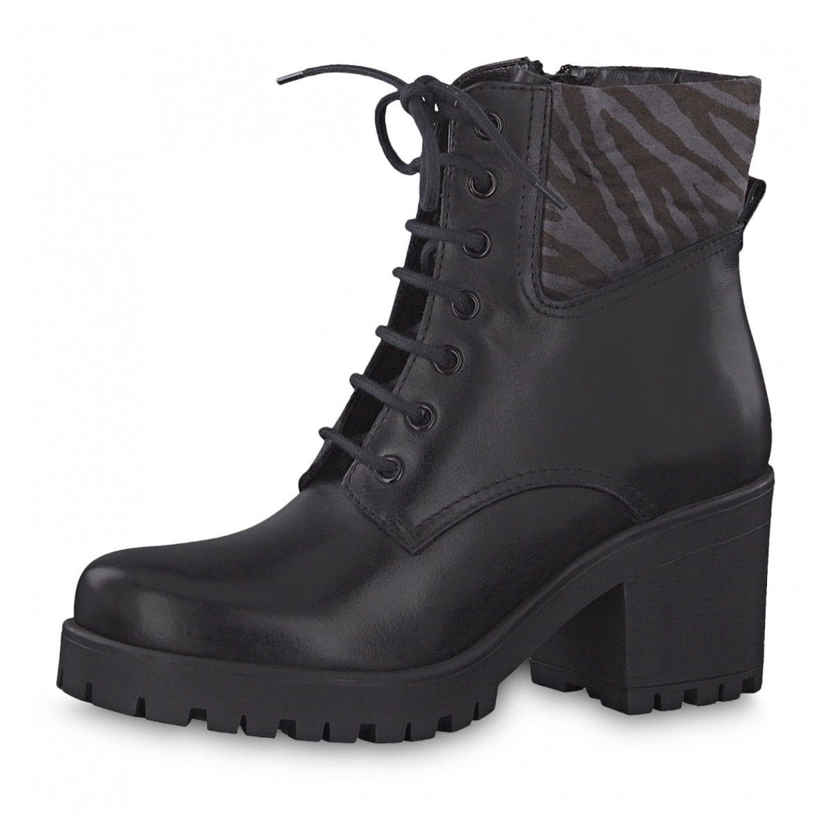 detail Dámská kotníková obuv TAMARIS 1-1-25217-33 BLACK/ZEBRA 026