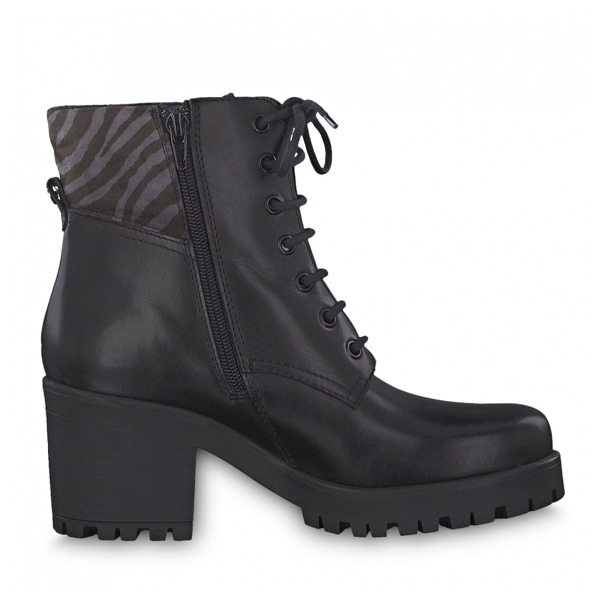 detail Dámská kotníková obuv TAMARIS 1-1-25217-33 BLACK/ZEBRA 026
