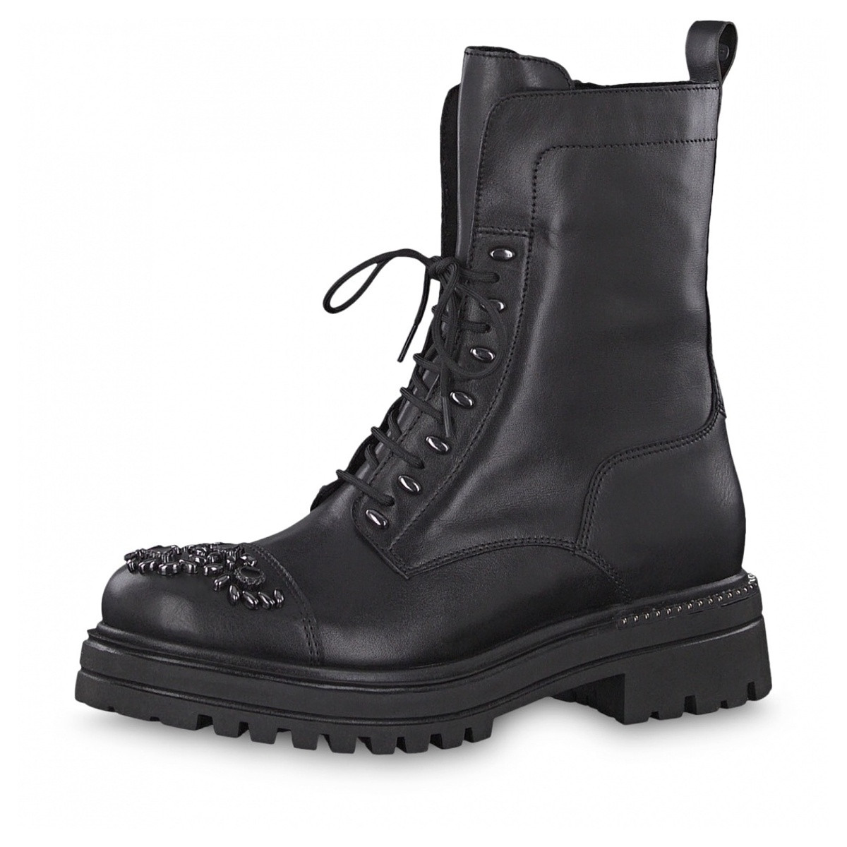detail Dámská kotníková obuv TAMARIS 1-1-25235-23 BLK/DECO TOE 082