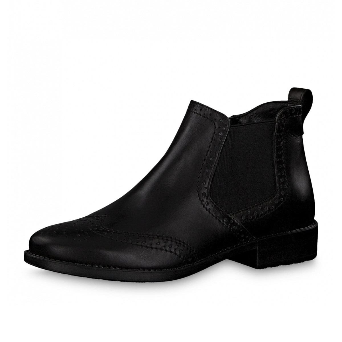 detail Dámská kotníková obuv TAMARIS 1-1-25993-23 BLACK LEATHER 003