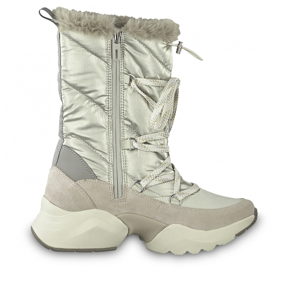 detail Dámské kozačky TAMARIS TAM-1037425-W9 béžová