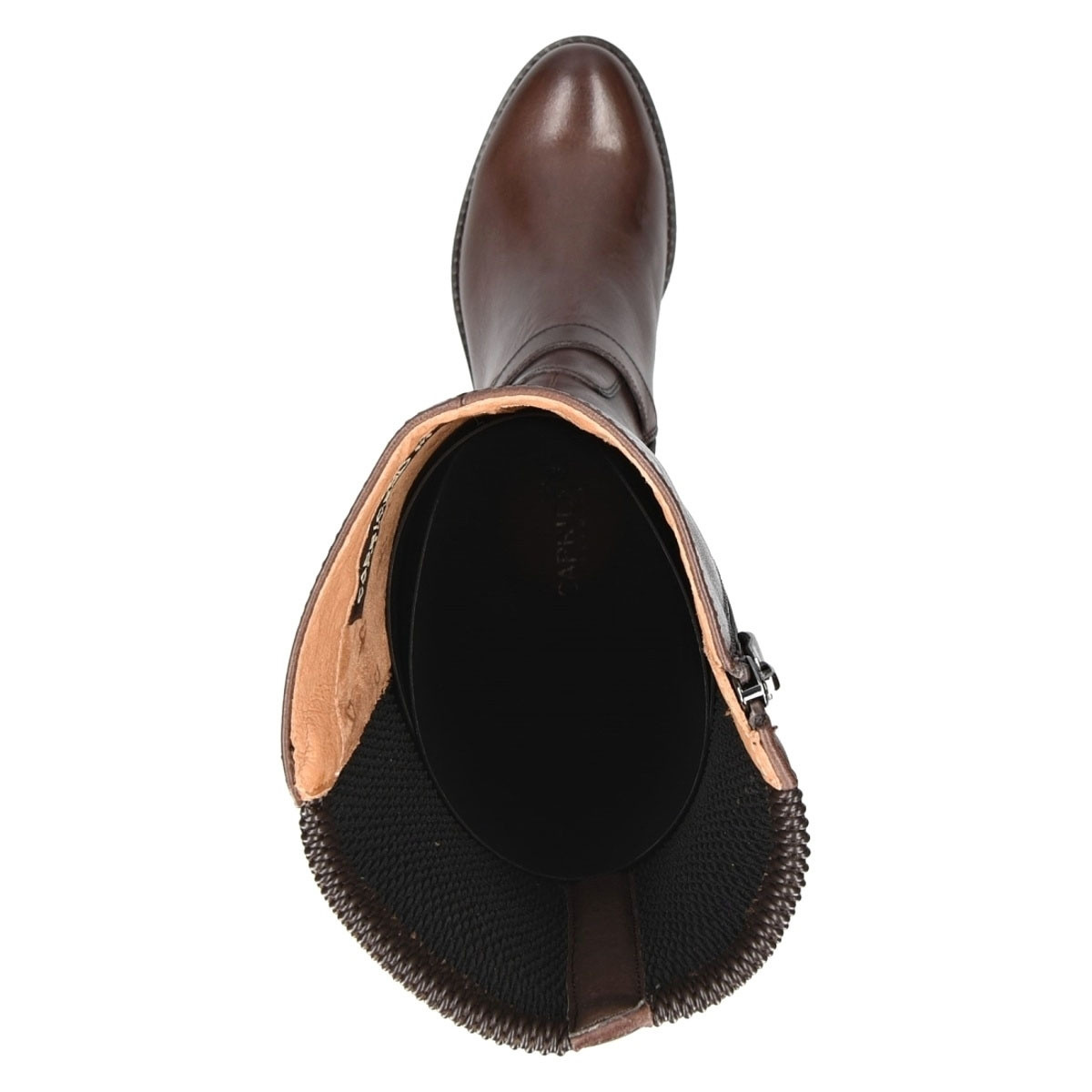 detail Dámské kozačky CAPRICE CAP-1037454-W9 hnědá