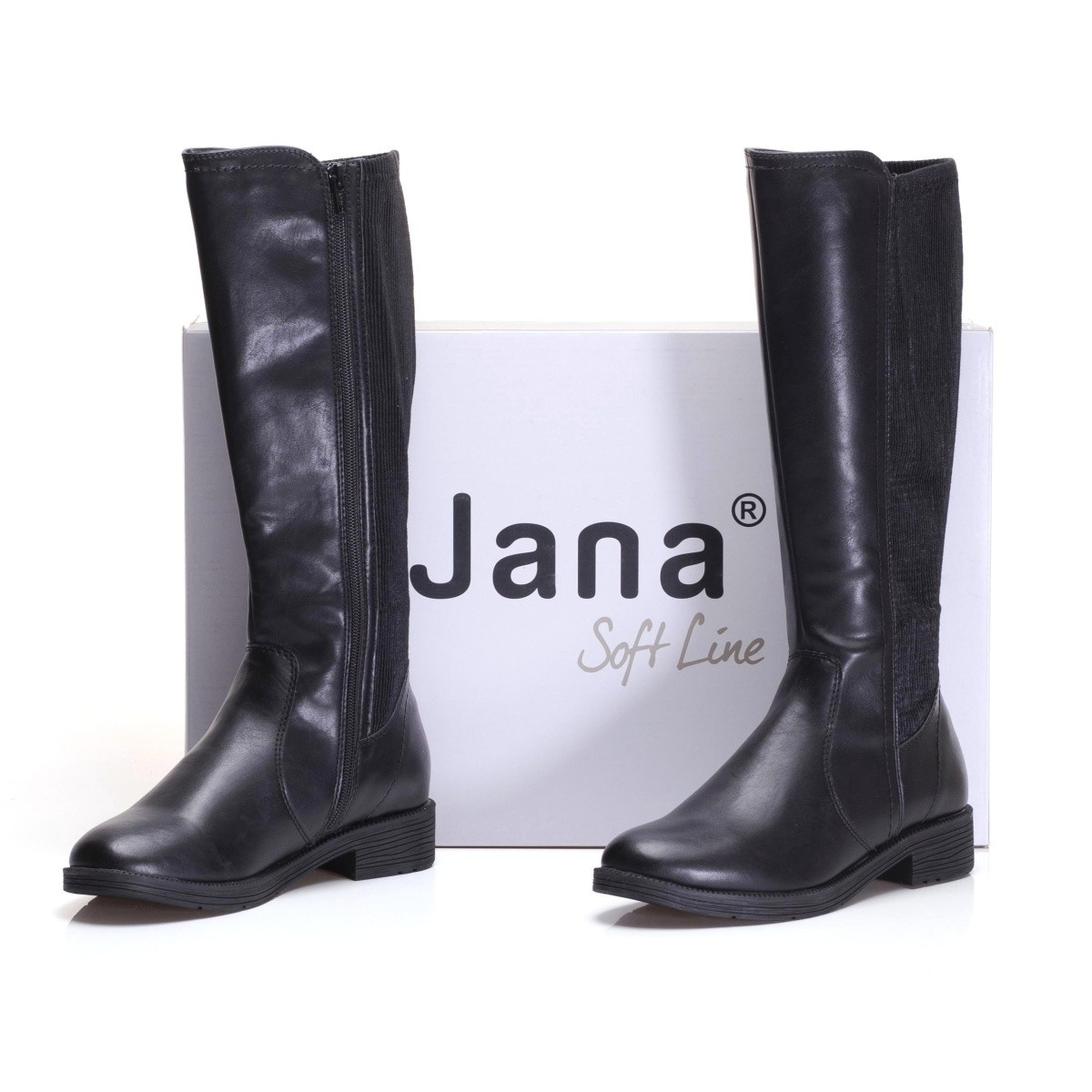 detail Dámské kozačky JANA JAN-1037481-W9 černá