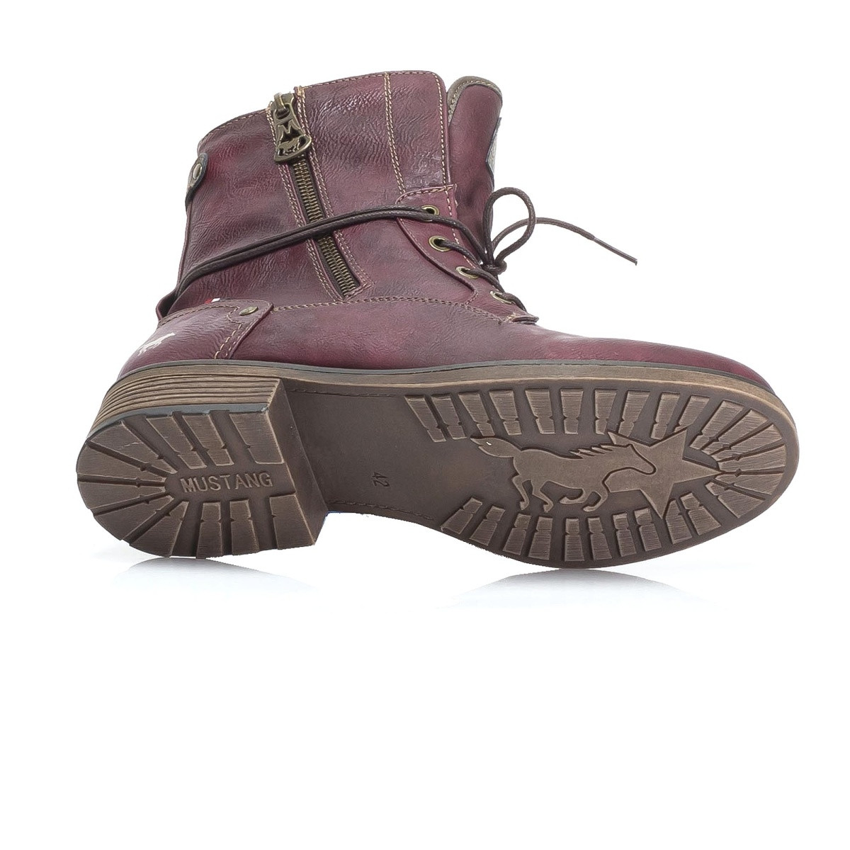 detail Dámská obuv MUSTANG MUS-1037841-W9 vínová