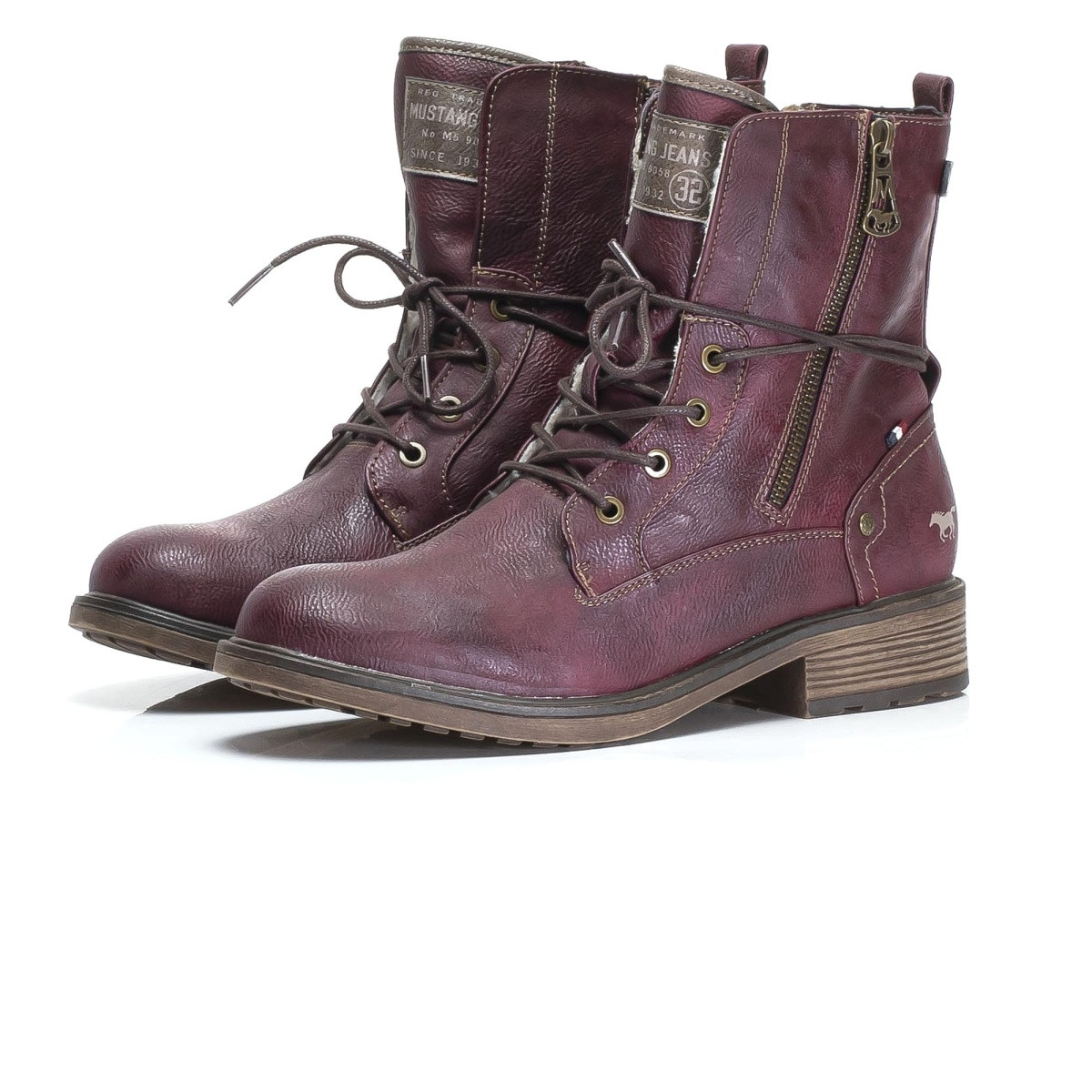 detail Dámská obuv MUSTANG MUS-1037841-W9 vínová