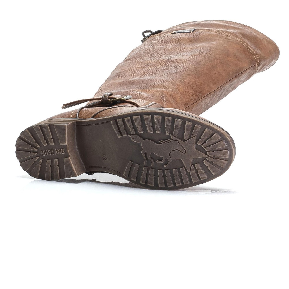 detail Dámské kozačky MUSTANG MUS-1037843-W9 hnědá