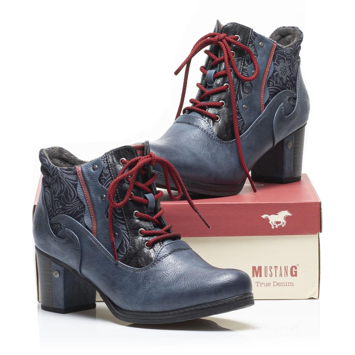 detail Dámská obuv MUSTANG MUS-1037844-W9 modrá