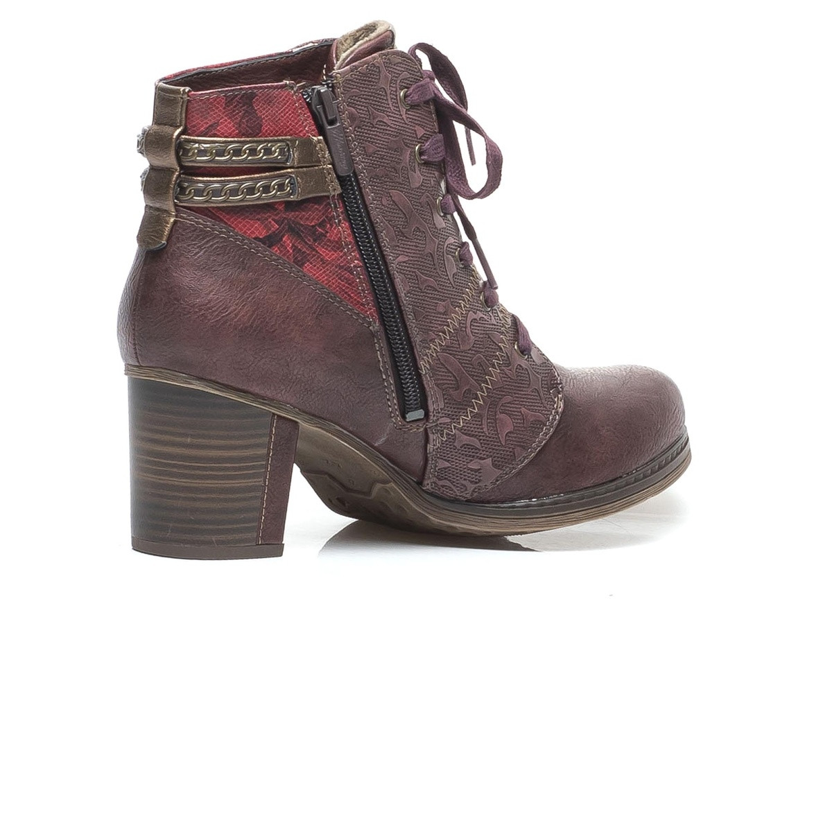 detail Dámská obuv MUSTANG MUS-1037845-W9 vínová