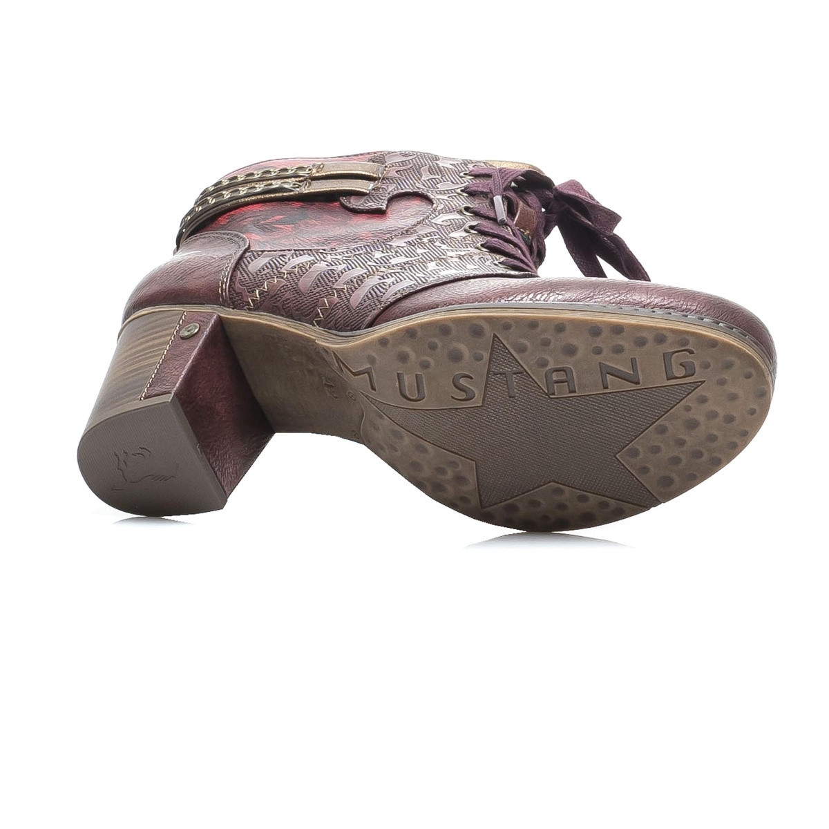 detail Dámská obuv MUSTANG MUS-1037845-W9 vínová