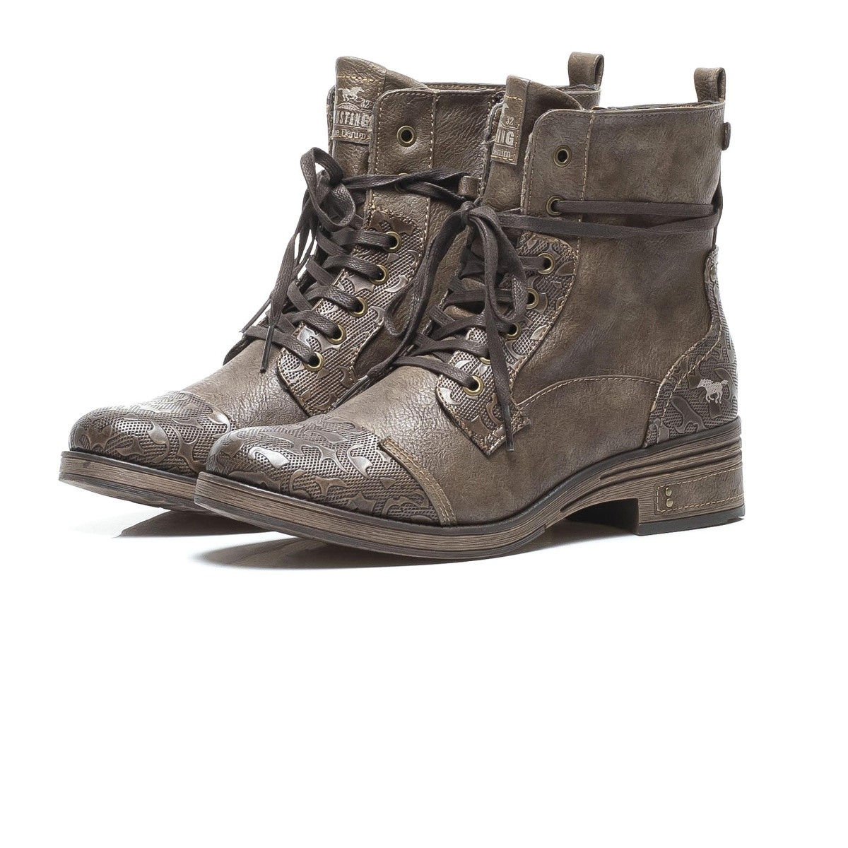 detail Dámská obuv MUSTANG MUS-1037846-W9 hnědá