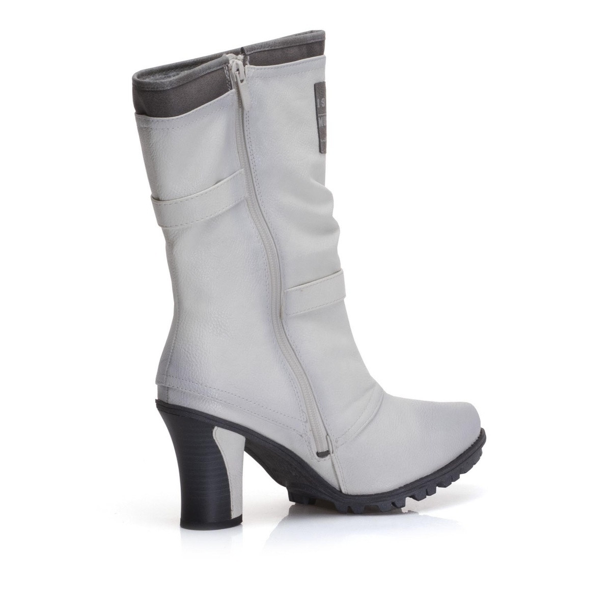 detail Dámské kozačky MUSTANG MUS-1037851-W9 bílá