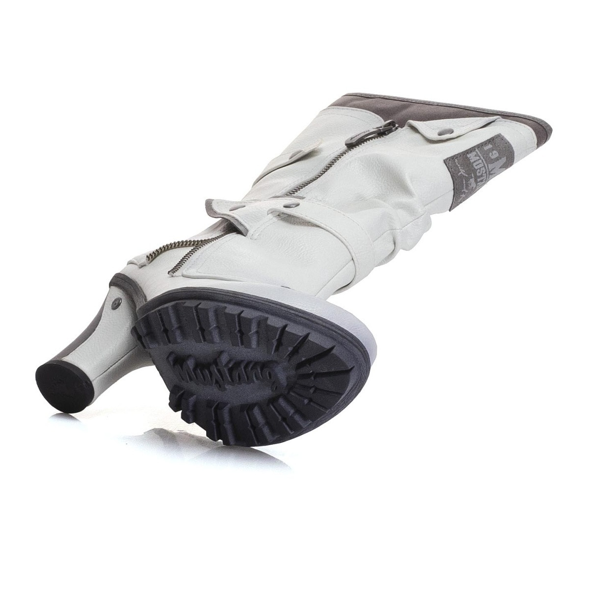 detail Dámské kozačky MUSTANG MUS-1037851-W9 bílá