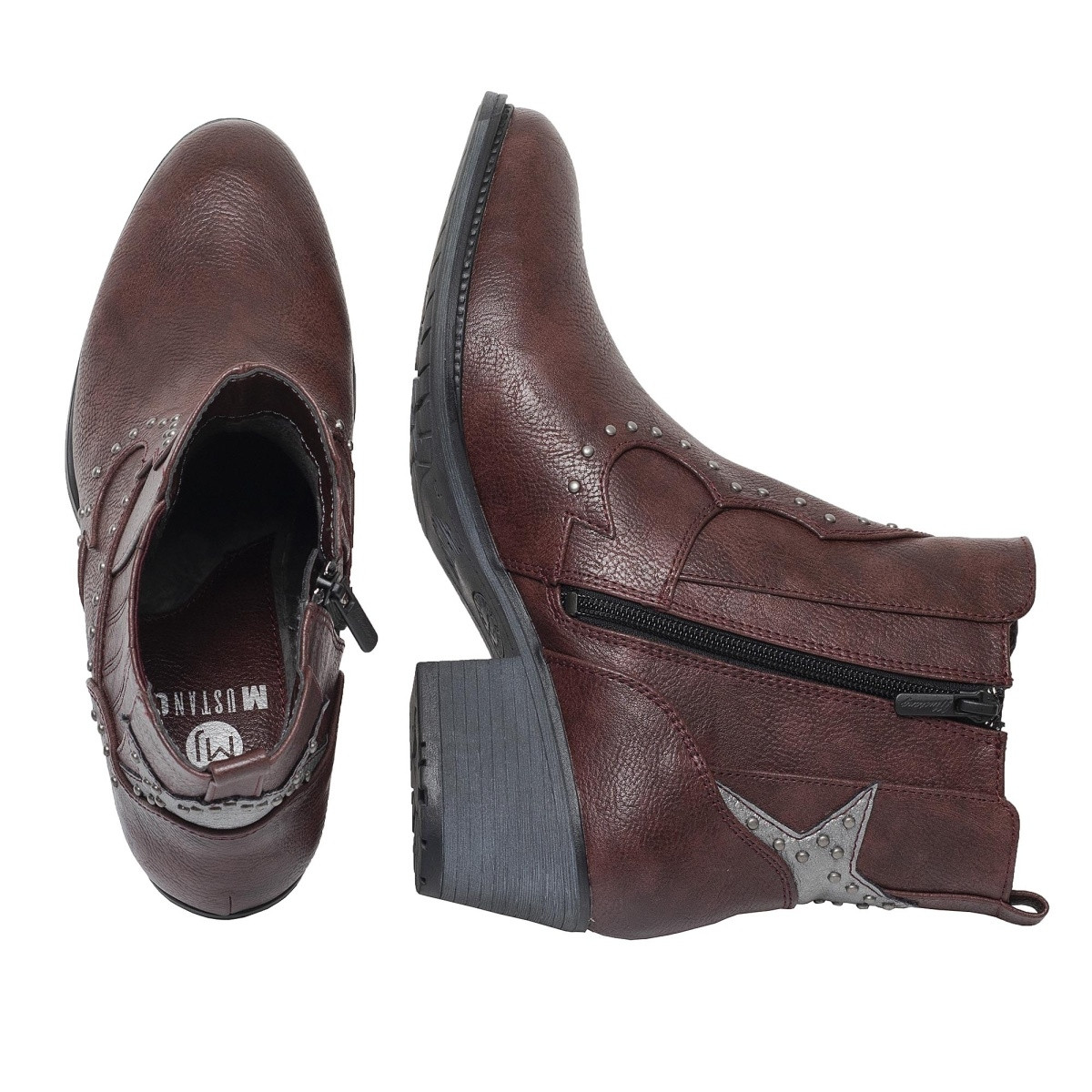 detail Dámská obuv MUSTANG MUS-1037865-W9 vínová