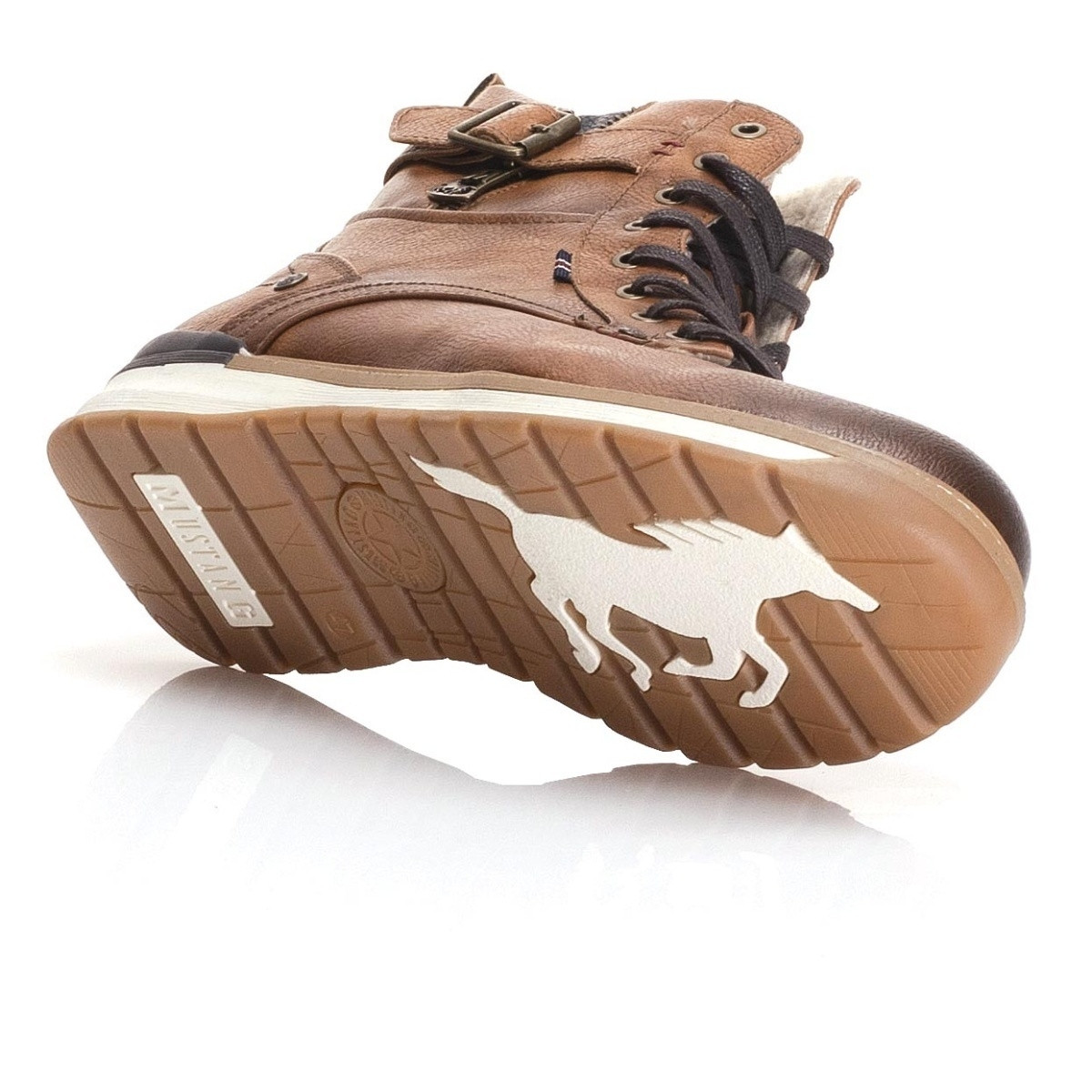 detail Pánská nadměrná obuv MUSTANG 4141601-307 COGNAC MUSTANG H/W 9