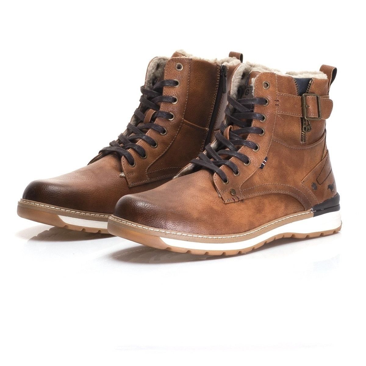 detail Pánská nadměrná obuv MUSTANG 4141601-307 COGNAC MUSTANG H/W 9