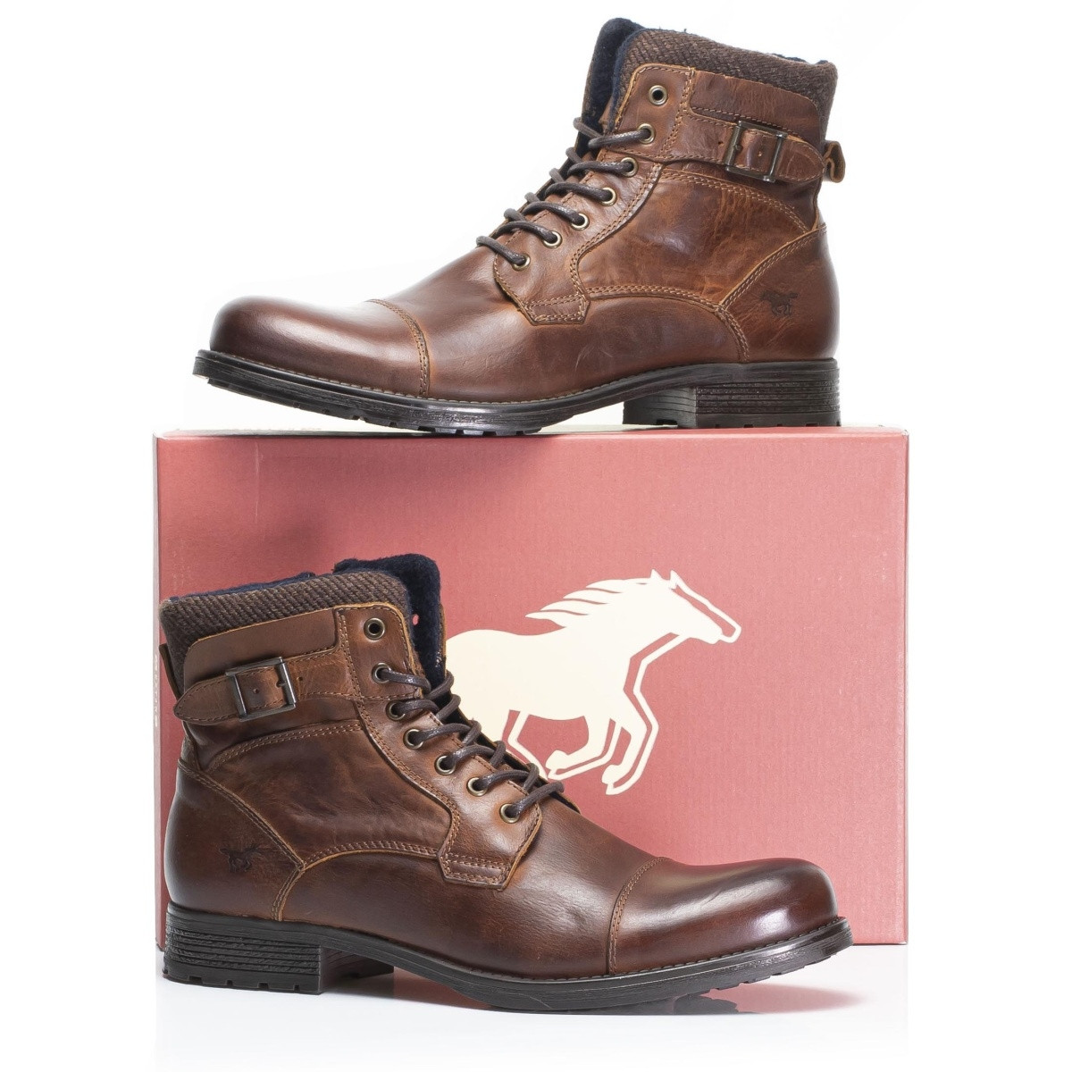 detail Pánská obuv MUSTANG MUS-1037877-W9 hnědá