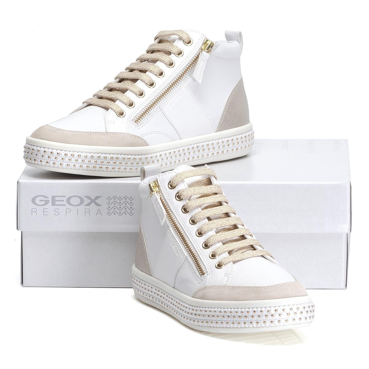 detail Dámská obuv GEOX GEO-1037923-W9 bílá