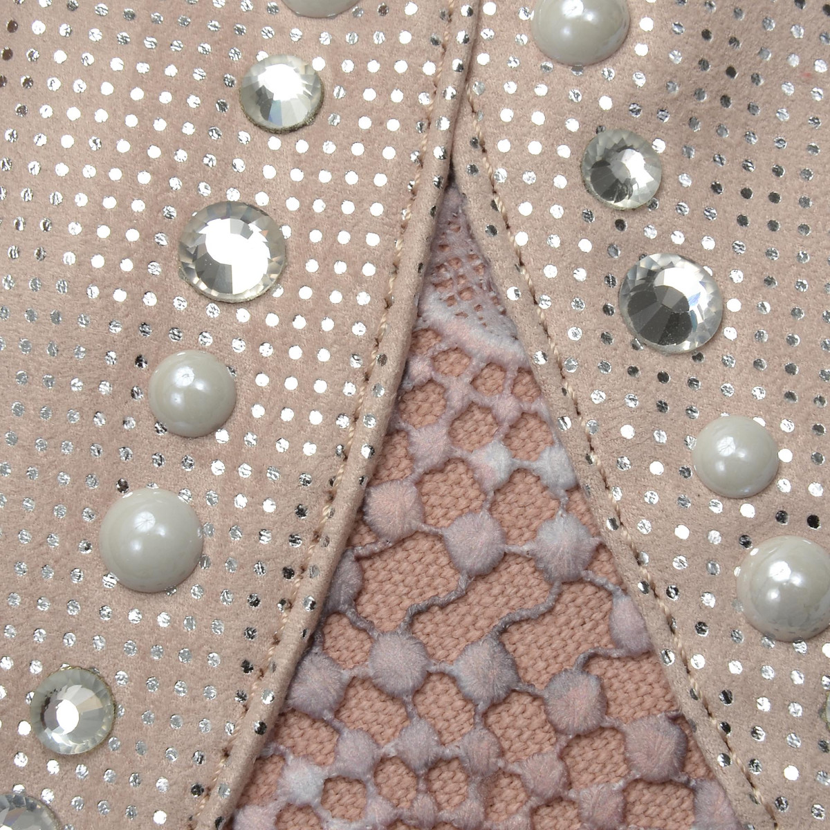detail Dámská kabelka RIEKER H1438/31 ROSA/SILVER F/S 8
